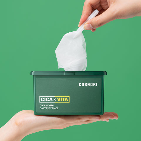 Cosnori Daily Mask 4-Variety Cica Vita 30 Sheets (1 Pack)