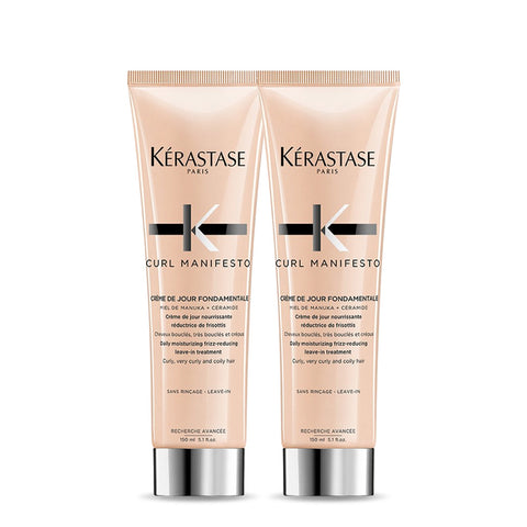 Kerastase Manifesto Thermique Heat-Protecting Curl Cream 150ml Duo
