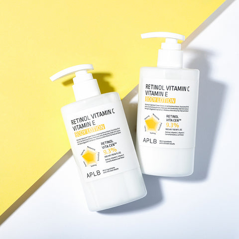 APLB Retinol + Vitamin C & E Body Lotion 300ml (3 Pack) - Unscented