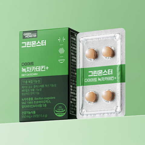 Green Monster Diet Green Tea Catechin+ 550 mg x 28 tablets (4 Pack)