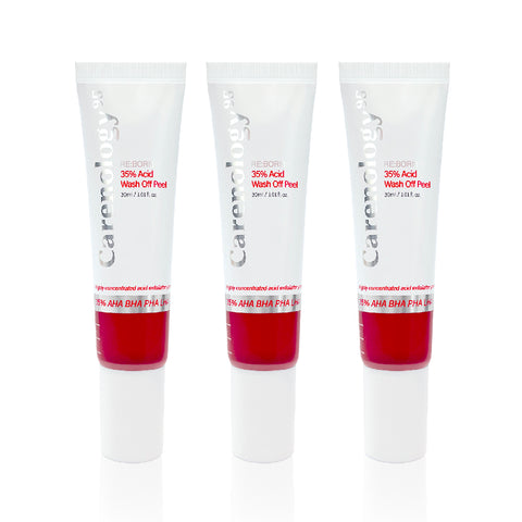 Carenology Re:Born 35% Acid Wash-Off Peel 30ml (3 Pack)
