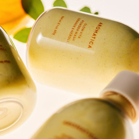 Aromatica Glow Vita Powder Wash Cleanser Orange & Neroli 60g