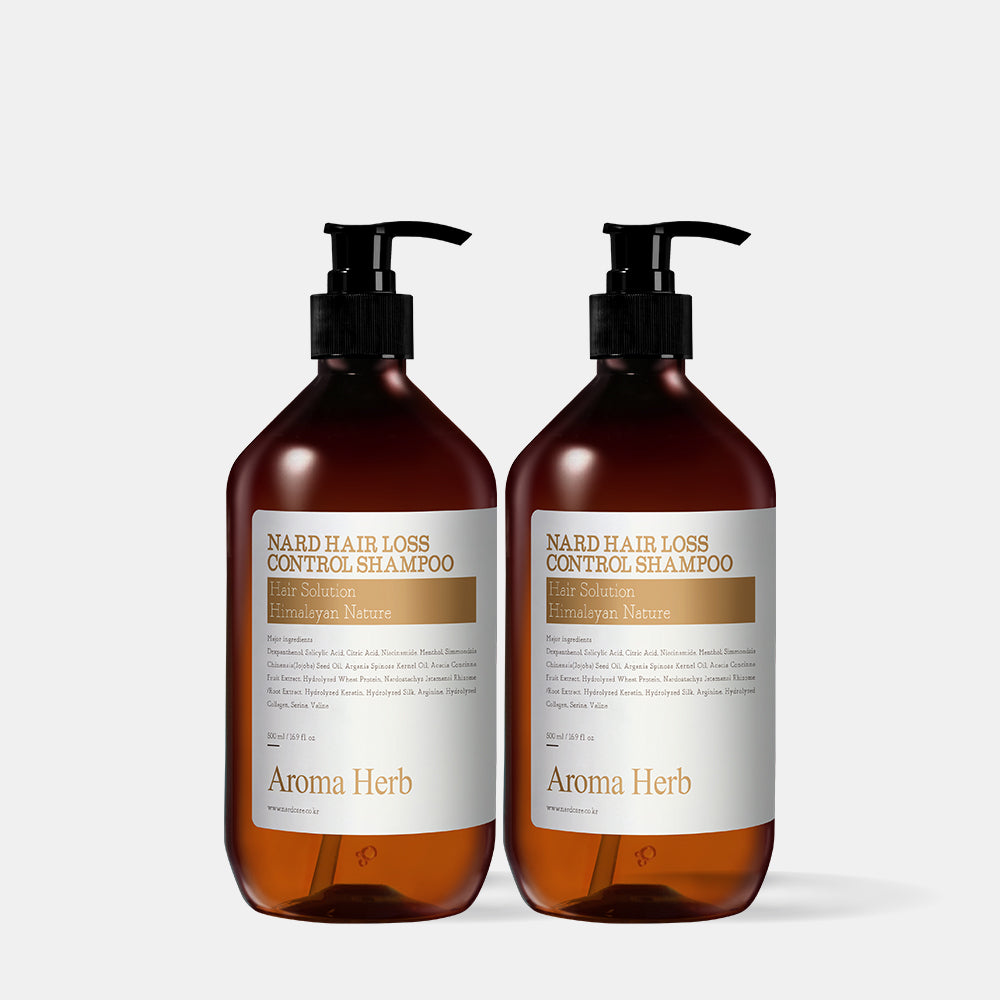 Nard Hair Loss Relief Shampoo 500ml Aroma Herb Scent (2 Pack)