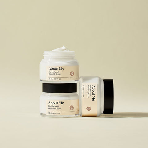 About Me Rice Makgeolli Ferment Hydration 3-Piece Set (Foam 120ml / Skin / Cream)