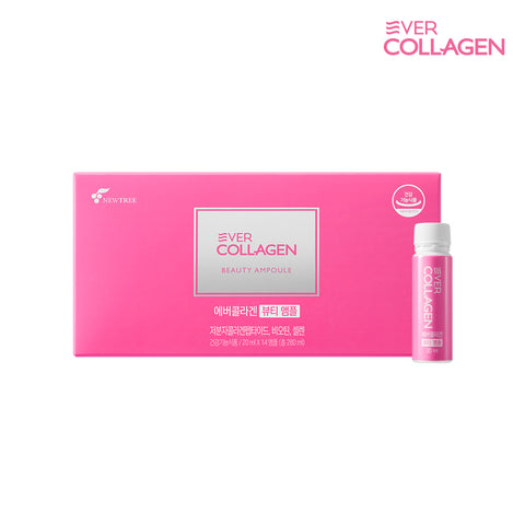 Newtree Ever Collagen Beauty Ampoule 1 Box (2-Week Supply) Low-Molecular Fish Collagen Tripeptide