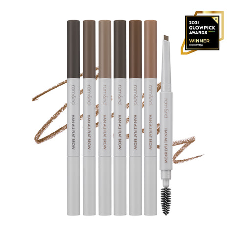 rom&nd Hanol Flat & Sharp Brow Pencil (6 Shades)