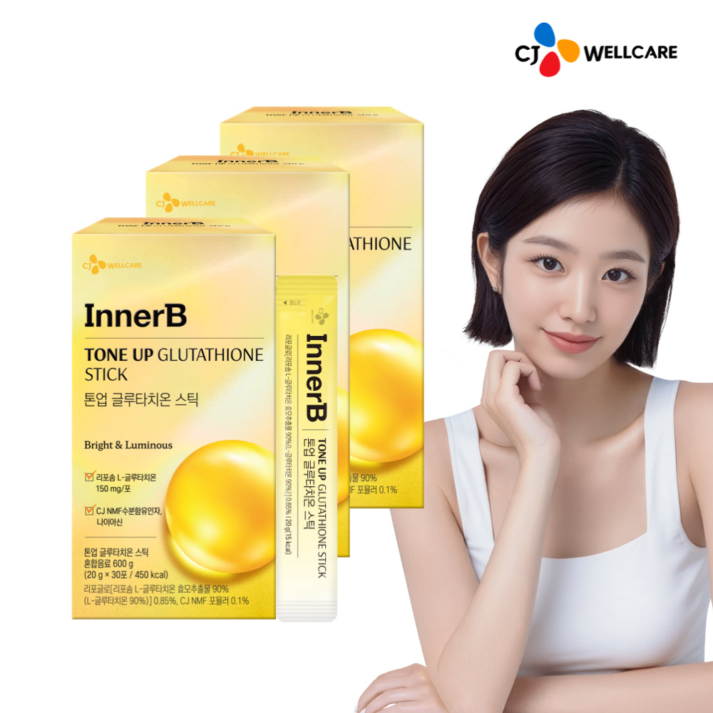 CJ Wellcare InnerB Tone-up Glutathione Stick 30 Sachets (3 Pack)