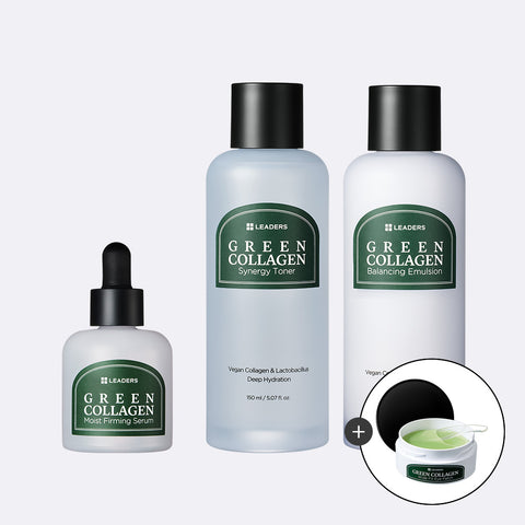Leaders Green Collagen 3-Piece Set B (Toner + Serum + Emulsion)