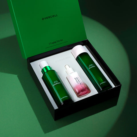 Evercell UV Aging Trio 3-Piece Set (Essence + Emulsion + Sun Ampoule)