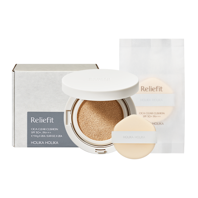 Holika Holika Lilypeat Cica Clear Cushion 14g (2 Pack)