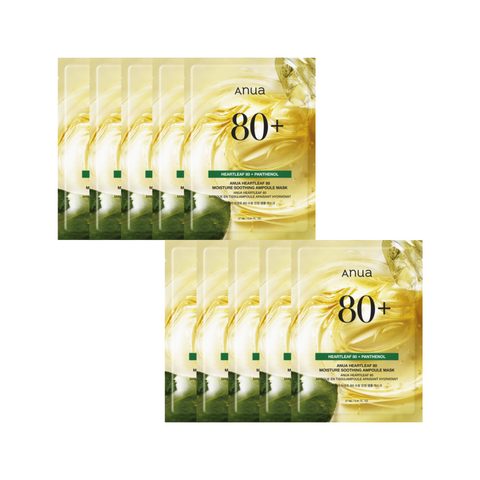 Anua Heartleaf 80 Moisture Soothing Ampoule Mask 10P