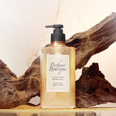 Happy Bath Perfume Boutique Oil Body Wash Rose Blush 500ml