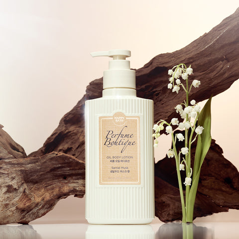 Happy Bath Perfume Boutique Oil Body Lotion Rose Blush 350g