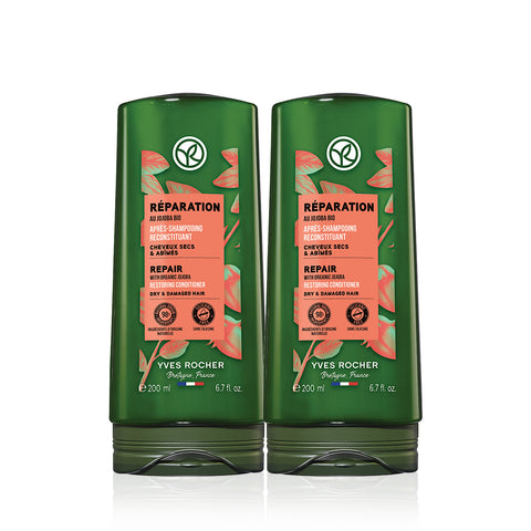 Yves Rocher Jojoba Repair Conditioner for Very Damaged Hair 200ml (2 Pack)