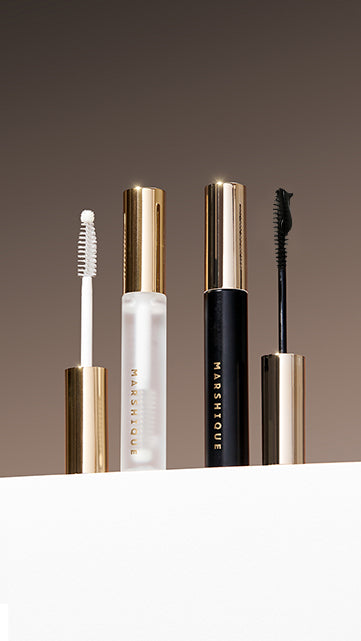Marshique Enriched Day & Night Vegan Eyelash Serum Set (Black Tint + Clear) 7.5 ml