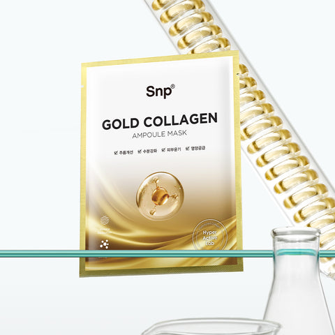 SNP Gold Collagen Ampoule Mask (10 Pack)