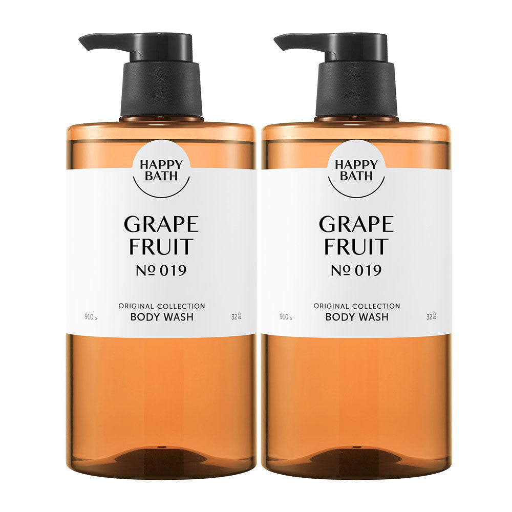 Happy Bath Mild Acidic Body Wash Grapefruit Scent 910g (2-Pack)