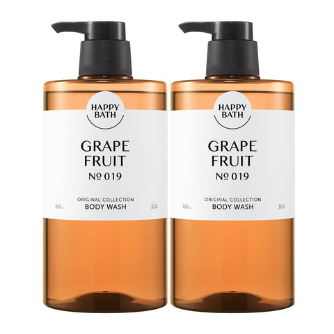 Happy Bath Mild Acidic Body Wash Grapefruit Scent 910g (2-Pack)