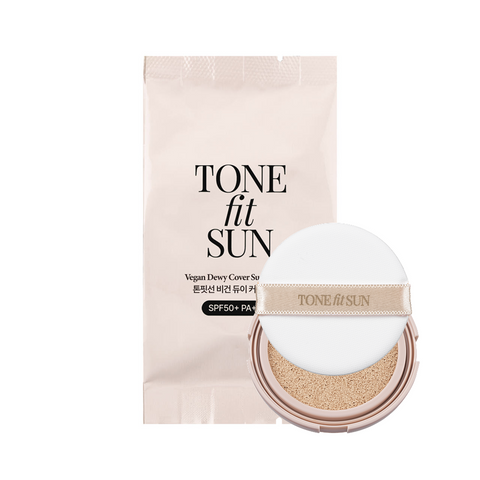 Tonefitsun Vegan Dewy Cover Sun Cushion Refill 12g