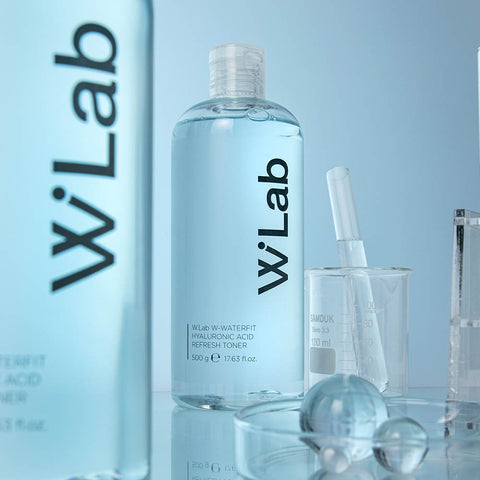 W.Lab Water Fit Hyaluronic Acid Refresh Mild Acid Toner 500ml (2 Pack)