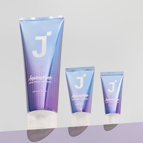 Jsoop No-Wash Hair Pack for Damaged Hair - Purple J Aquamarine 200ml + 30ml + 15ml