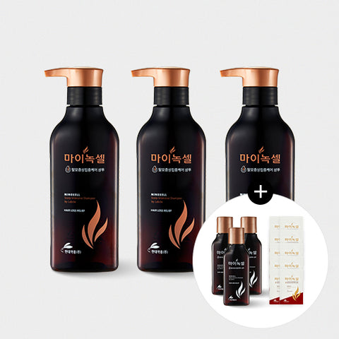 Minoxell Scalp Intensive Hair Loss Care Shampoo 400ml (3 Pack)