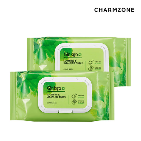 Charmzone Ginkgo Soothing & Cleansing Tissues 353g 70P (2 Pack)
