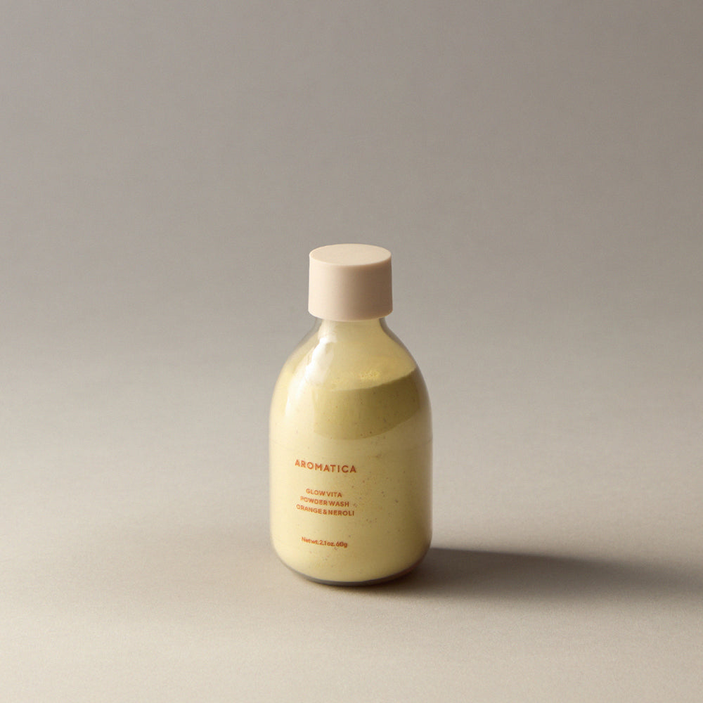 Aromatica Glow Vita Powder Wash Cleanser Orange & Neroli 60g
