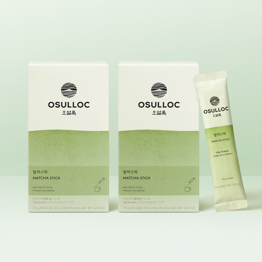 OSULLOC 15 kcal Matcha Sticks 10 sticks (2 Pack)