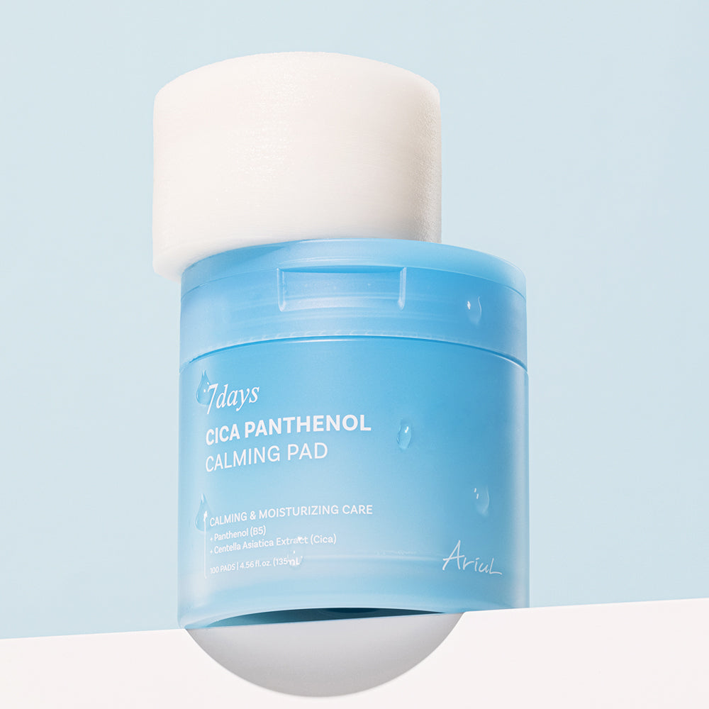 Ariul Seven Days Cica Panthenol Calming Pads, 100 Sheets