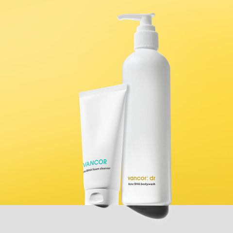 Vancor Doctor Acne BHA Body Wash & BHA Foam Cleanser Set