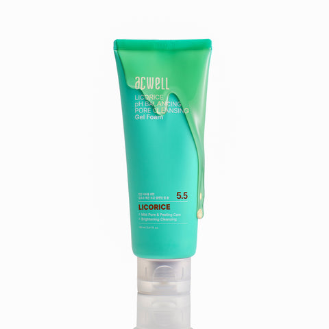 Acwell Licorice Water pH Balancing Pore Cleansing Gel Foam 160ml (3 Pack) (Gel Mask Gift Included)