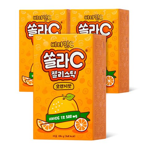 Koreaeundan Vitamin C Sola C Jelly Stick (Orange) 14 sticks x 3 packs
