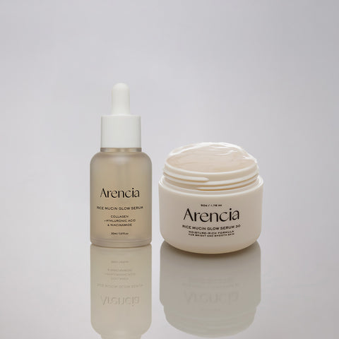 Arencia Rice Mucin Glow Serum 30ml + Serum30 50g