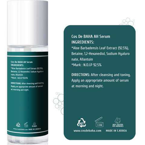Cos De BAHA AH Aloe 92.5% Soothing Gel Serum