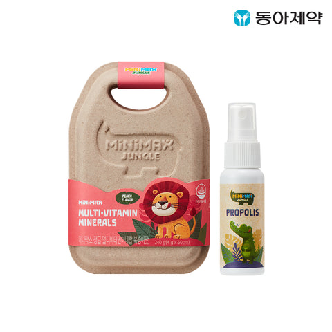 Dong-A Pharm Minimax Multivitamin & Mineral Strawberry Gummies + Propolis 25ml (Choose 1 of 7)
