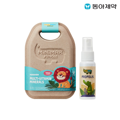 Dong-A Pharm Minimax Multivitamin & Mineral Strawberry Gummies + Propolis 25ml (Choose 1 of 7)