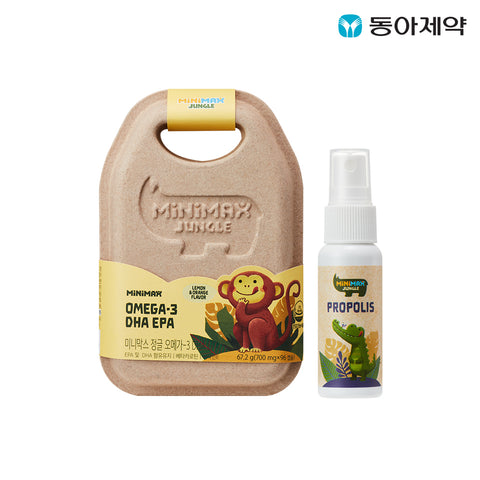 Dong-A Pharm Minimax Multivitamin & Mineral Strawberry Gummies + Propolis 25ml (Choose 1 of 7)