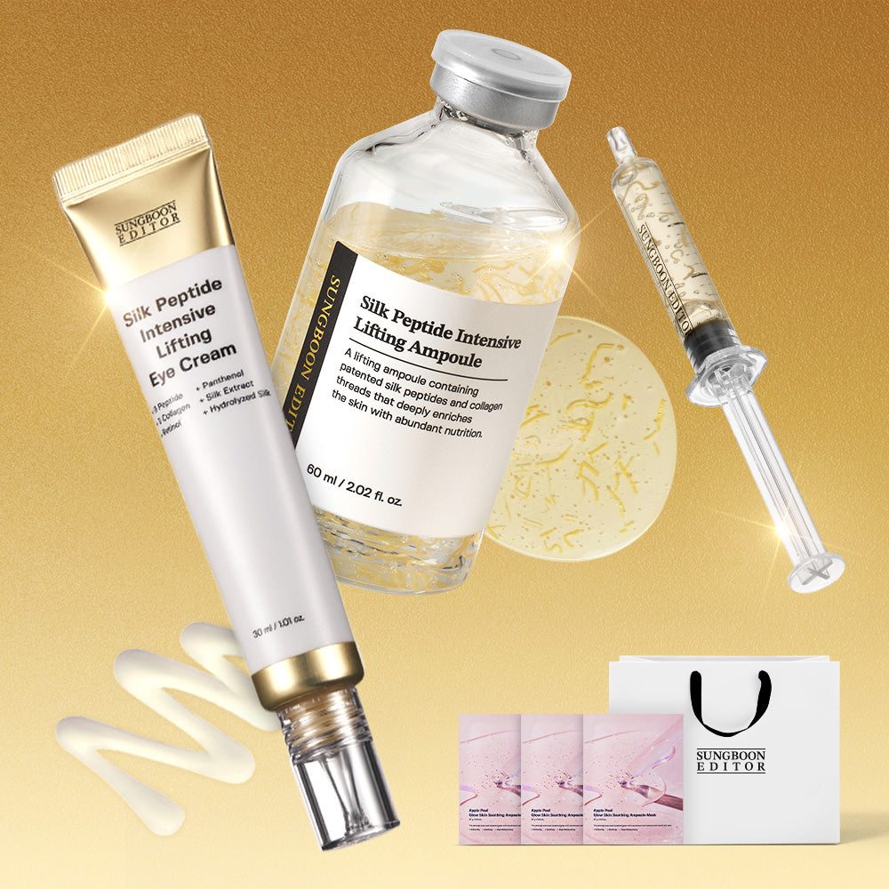Sungboon Editor Sil Lifting Ampoule 60ml + Eye Cream 30ml + Radiance Pack 10P x2 Elasticity Set