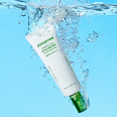 Innisfree Green Tea Hyaluronic Acid Soothing Moisture Sun Serum 50ml (2-Pack)
