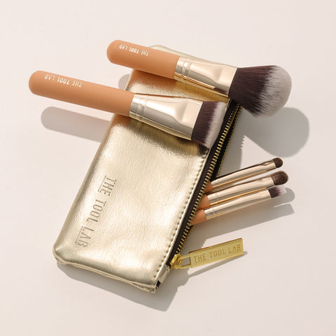 The Tool Lab 501 Brush Set Mini Makeup Travel Set