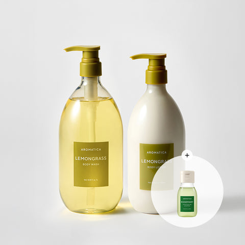 Aromatica Lemongrass Body Lotion 750ml + Body Wash 1L