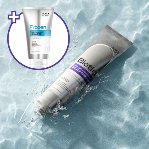 Black Foret Hair Loss Serum Scalp Strengthening & Soothing 70ml + Cool & Deep Clean Shampoo 250ml
