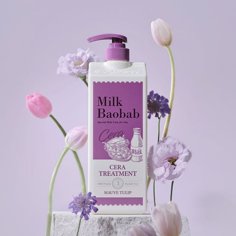 Milk Baobab Cera Shampoo + Treatment Mauve Tulip 1200ml 2-Piece Set
