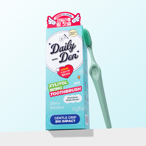 Byour DailyDen Xylitol Antibacterial Ultra-Fine Wing Toothbrush 7-Pack