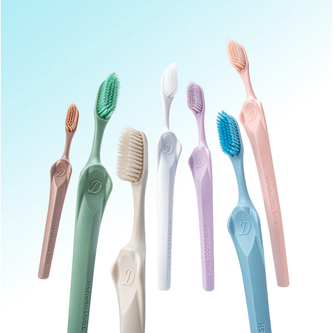 Byour DailyDen Xylitol Antibacterial Ultra-Fine Wing Toothbrush 7-Pack