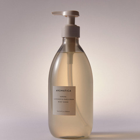 Aromatica Lavender & Marjoram Body Wash 500ml + Body Oil 100ml 2-Piece Set