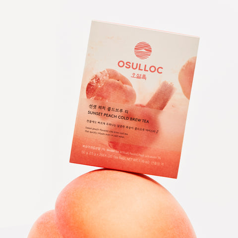 OSULLOC Sunset Peach Cold Brew Tea (20 Tea Bags)