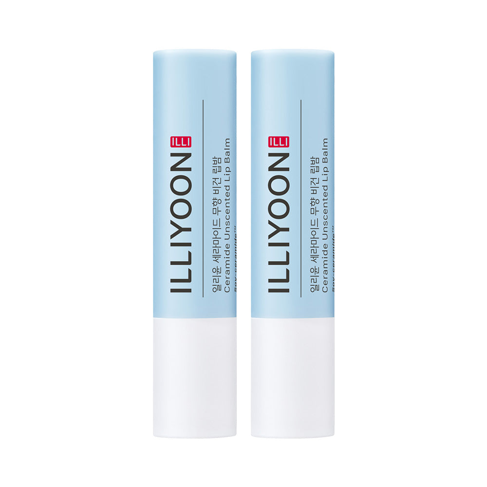 ILLIYOON Ceramide Unscented Vegan Lip Balm 3.2 g (2 pack)