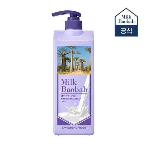 Milk Baobab Original Shampoo + Treatment + Body Wash (Lavender Garden), 1L, 3-pack